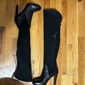 Leather Nine West Over The Knee Boot